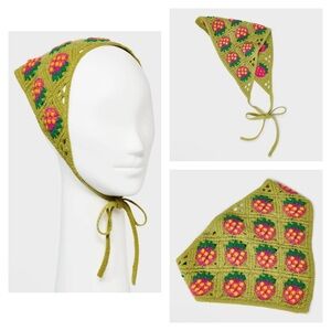Knitted Strawberry Headscarf - Wild Fable™
Green: Acrylic Hair Wrap